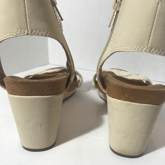 Womens Lucky Brand Kierlo Linen Macrame Fabric 8.5 - Picture 2 of 8